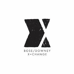 X BOSE / DOWNEY X = CHANGE trademark