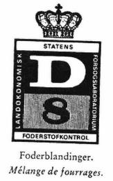 D 8 STATENS FODERSTOFKONTROL trademark