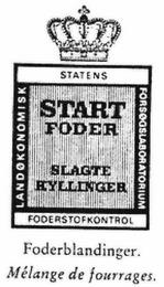 START FODER SLAGTE KYLLINGER STATENS FODERSTOFKONTROL trademark