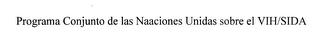 PROGRAMA CONJUNTO DE LAS NAACIONES UNIDAS SOBRE EL VIH/SIDA trademark