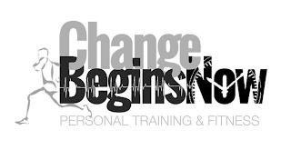 CHANGE BEGINS NOW PERSONAL TRAINING & FITNESS trademark