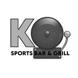 KO SPORTS BAR & GRILL trademark