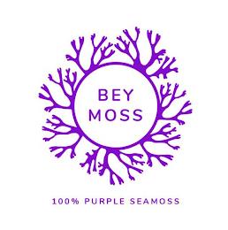 BEY MOSS 100% PURPLE SEAMOSS trademark