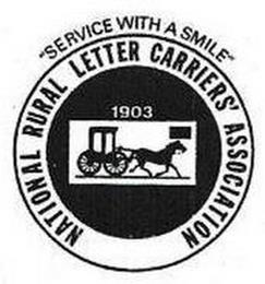 "SERVICE WITH A SMILE" NATIONAL RURAL LETTER CARRIERS' ASSOCIATION 1903 trademark