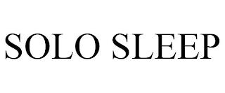 SOLO SLEEP trademark