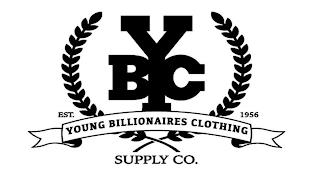 YBC YOUNG BILLIONAIRES CLOTHING SUPPLY CO. EST. 1956 trademark