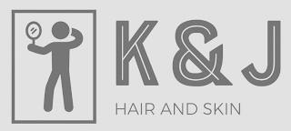 K & J HAIR AND SKIN trademark