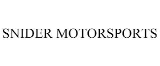 SNIDER MOTORSPORTS trademark