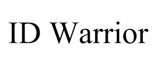 ID WARRIOR trademark