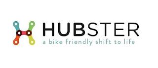 H HUBSTER A BIKE FRIENDLY SHIFT TO LIFE trademark