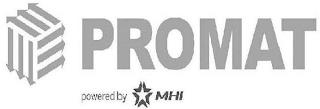 PROMAT POWERED BY MHI trademark