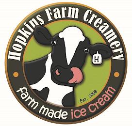 · HOPKINS FARM CREAMERY · FARM MADE ICE CREAM EST. 2008 H trademark