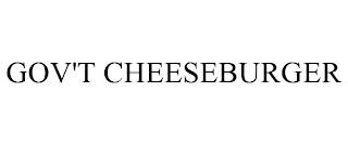 GOV'T CHEESEBURGER trademark