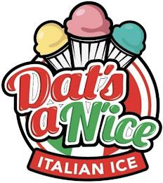 DAT'S A N'ICE ITALIAN ICE trademark