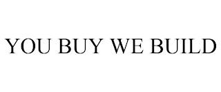 YOU BUY WE BUILD trademark