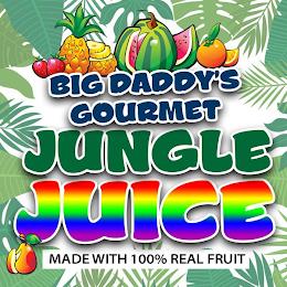 BIG DADDY'S GOURMET JUNGLE JUICE MADE WITH 100% REAL FRUIT trademark