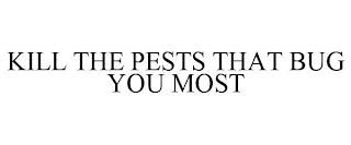 KILL THE PESTS THAT BUG YOU MOST trademark