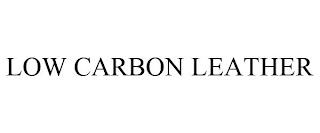 LOW CARBON LEATHER trademark