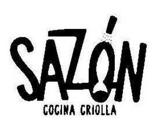 SAZÓN COCINA CRIOLLA trademark