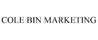 COLE BIN MARKETING trademark