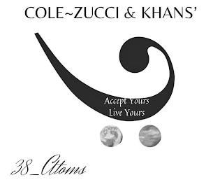 COLE~ZUCCI & KHANS' ACCEPT YOURS LIVE YOURS 38_ATOMS trademark