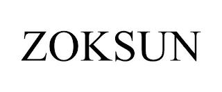 ZOKSUN trademark