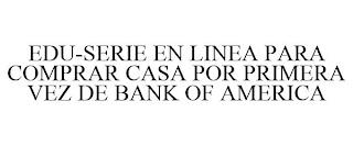 EDU-SERIE EN LINEA PARA COMPRAR CASA POR PRIMERA VEZ DE BANK OF AMERICA trademark