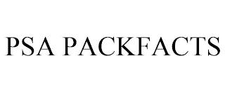 PSA PACKFACTS trademark