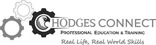 HODGES CONNECT PROFESSIONAL EDUCATION & TRAINING REAL LIFE, REAL WORLD SKILLS trademark