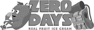 ZERO DAYS REAL FRUIT ICE CREAM trademark