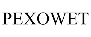 PEXOWET trademark