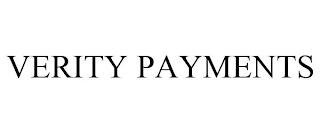 VERITY PAYMENTS trademark