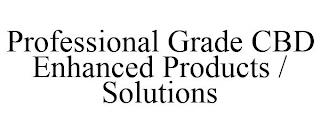 PROFESSIONAL GRADE CBD ENHANCED PRODUCTS / SOLUTIONS trademark