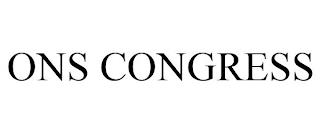 ONS CONGRESS trademark