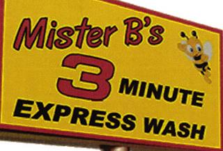 MISTER B'S 3 MINUTE EXPRESS WASH trademark