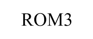 ROM3 trademark