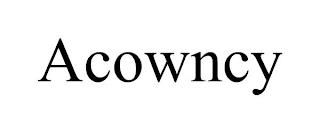 ACOWNCY trademark