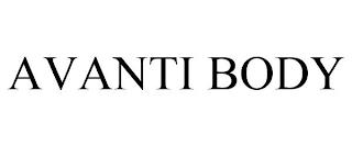 AVANTI BODY trademark