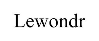 LEWONDR trademark