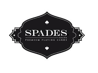 SPADES BRAND PREMIUM PLAYING CARDS trademark