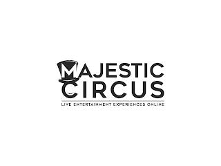 MAJESTIC CIRCUS LIVE ENTERTAINMENT EXPERIENCES ONLINE trademark