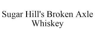 SUGAR HILL'S BROKEN AXLE WHISKEY trademark