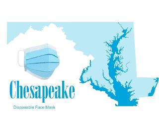 CHESAPEAKE DISPOSABLE FACE MASK trademark