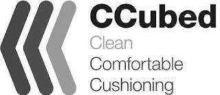 CCUBED CLEAN COMFORTABLE CUSHIONING trademark