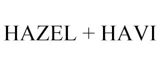 HAZEL + HAVI trademark