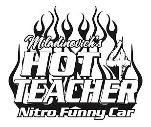 MILADINOVICH'S HOT 4 TEACHER NITRO FUNNY CAR trademark