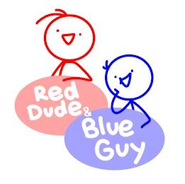 RED DUDE & BLUE GUY trademark