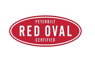 PETERBILT RED OVAL CERTIFIED trademark