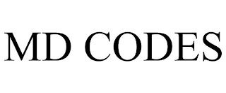 MD CODES trademark