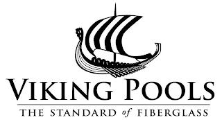 VIKING POOLS THE STANDARD OF FIBERGLASS trademark